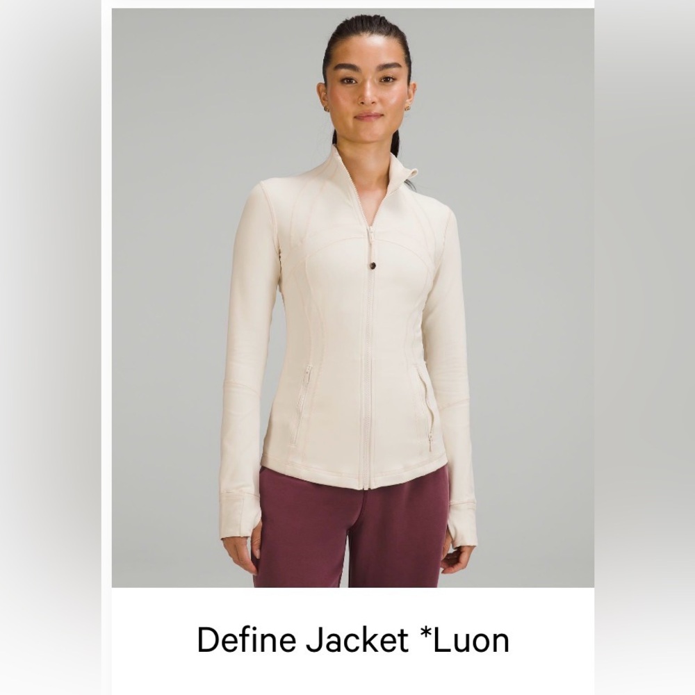 LULULEMON Define Jacket in White Opal 🤍